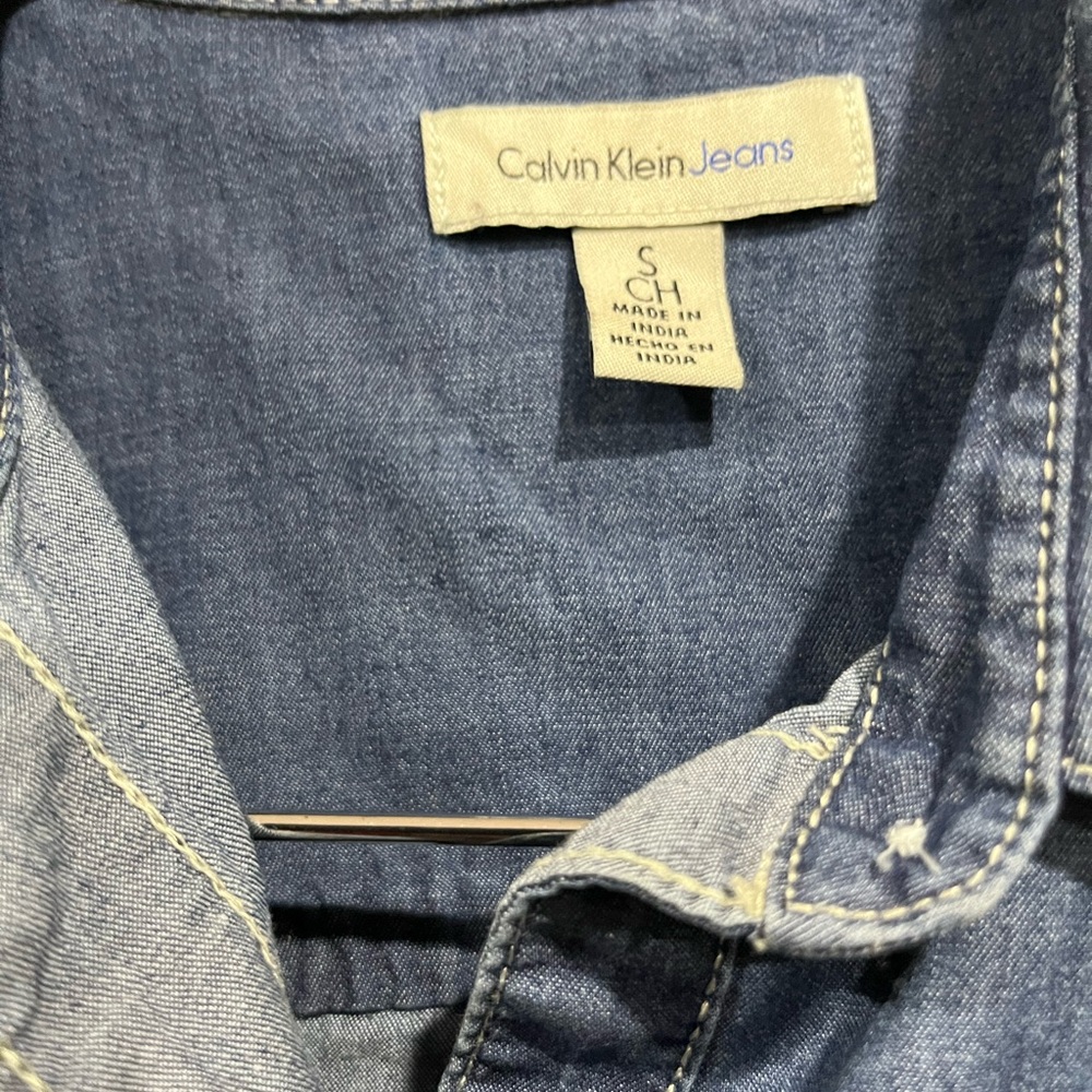 Calvin Klein Denim Shirt Size S - Picture 4 of 4